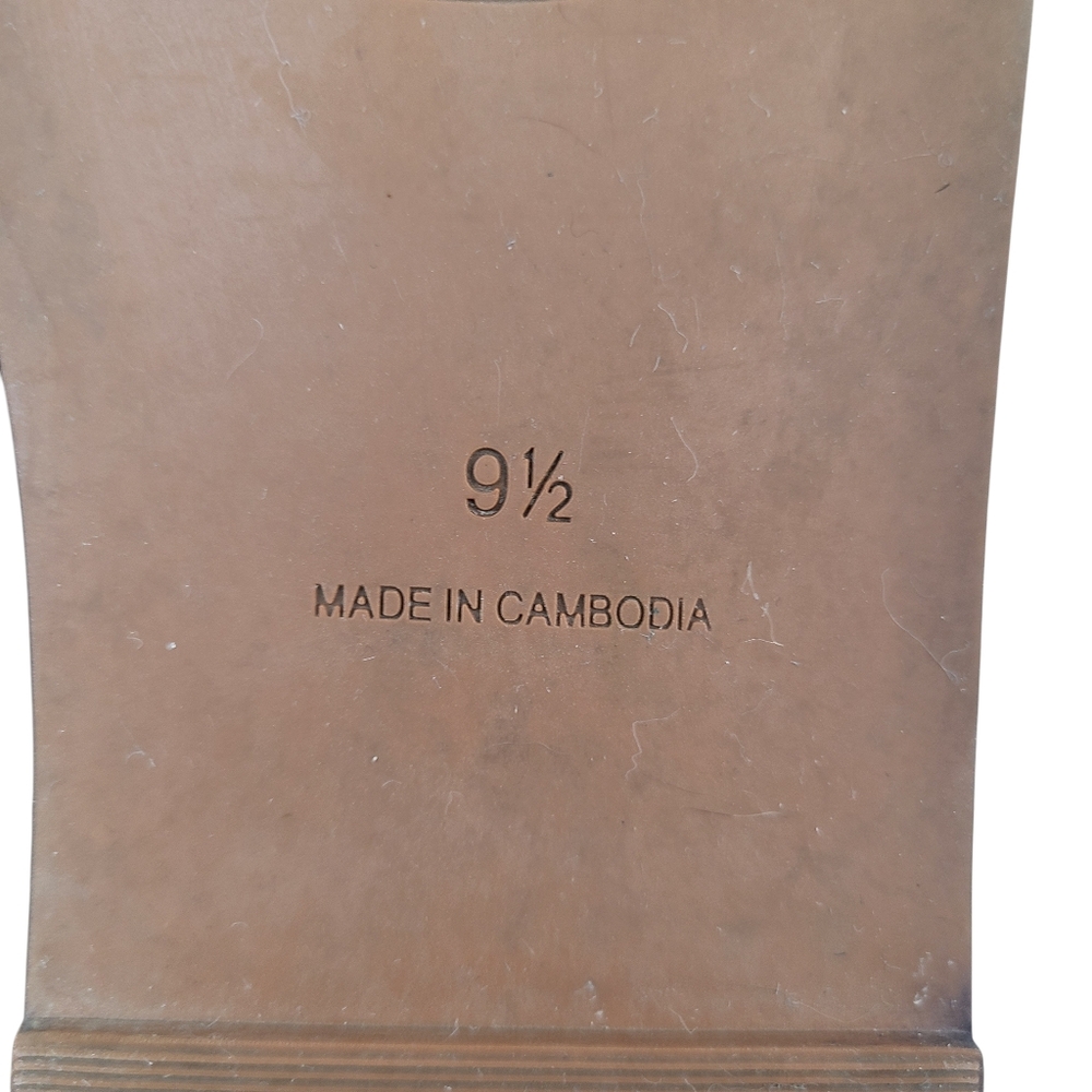 Madewell The Noelle Brown Leather Ankle Strap Comfort Sandals Size 9.5 - Picture 10 of 11